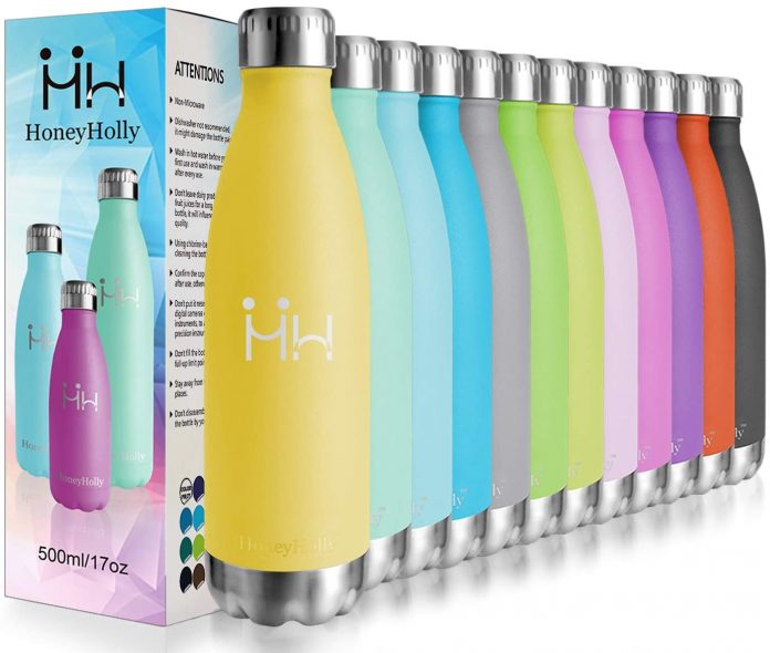 HoneyHolly Botella de Agua Acero Inoxidable