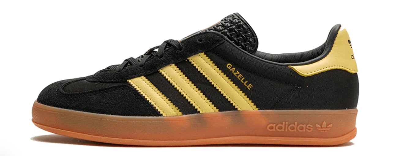 Adidas Gazelle Indoor Black Almost Yellow Gum