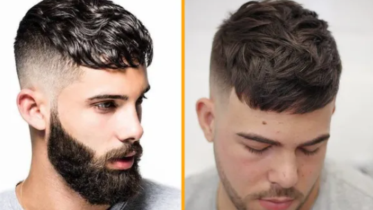 Peinado para hombres con entradas